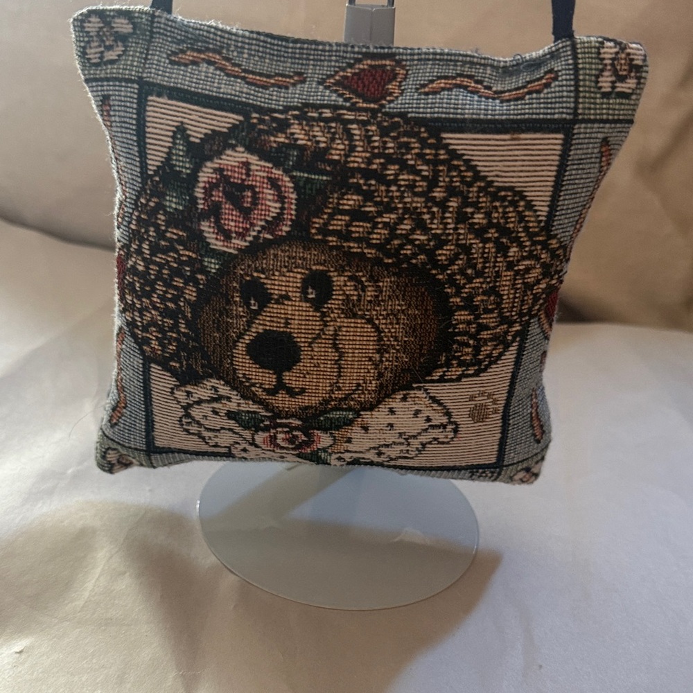 Vintage Boyd's Bears And Friends  "Bailey" Door Hanger Pillow 1990's Tapestry 5"